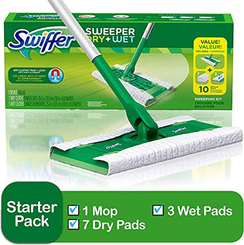 Swiffer 75725 Swiffer Sweeper Dry + Wet Sweeping Kit
