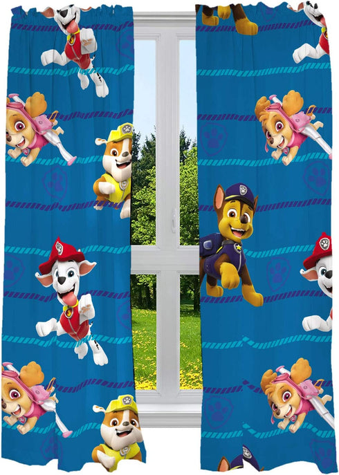 Franco Kids Room Window Curtains Drapes Set, 82 in x 63 in, Paw Patrol