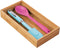 iDesign 41880 InterDesign Stackable Box-Bamboo, 6? x 12? x 2? Formbu Drawer Organizer - 6" x 12" x 2", 6" x 12"