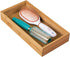 iDesign 41880 InterDesign Stackable Box-Bamboo, 6? x 12? x 2? Formbu Drawer Organizer - 6" x 12" x 2", 6" x 12"