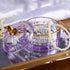 Crystal Candy Jar Apothecary Decorative Jars with Lids Purple Storage Jewelry Glass Trinket Box Cute Candy Dish with Lid for Candy Buffet Gift Ideas, for Women¦