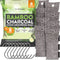 Nature Fresh Bamboo Charcoal Air Purifying Bags (8 Pack), Charcoal Bags Odor Absorber for Home and Car (Pet Friendly) - Charcoal Air Purifying Bags (8 x 75g)