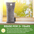 Nature Fresh Bamboo Charcoal Air Purifying Bags (8 Pack), Charcoal Bags Odor Absorber for Home and Car (Pet Friendly) - Charcoal Air Purifying Bags (8 x 75g)
