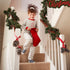 Auihiay 54 Feet Christmas Garland Artificial Christmas Garland with 30 Red Berries and 9 Pine Cones for Christmas Home Holiday Party Outdoor Indoor Decorations