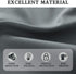 DONREN Medium Grey Small Curtains for Bathroom -Blackout Thermal Insulating Curtain Tiers for Bedroom with Rod Pocket(42 by 36 Inches,2 Panels)