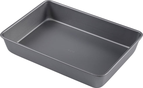 T-fal Commercial Oblong Nonstick Cake Pan, 9" x 13", Gray