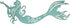 Xanter Large Blue Reversible Mermaid Metal Wall Decor (27 1/4 x 9 1/4 x 1/16 inches)