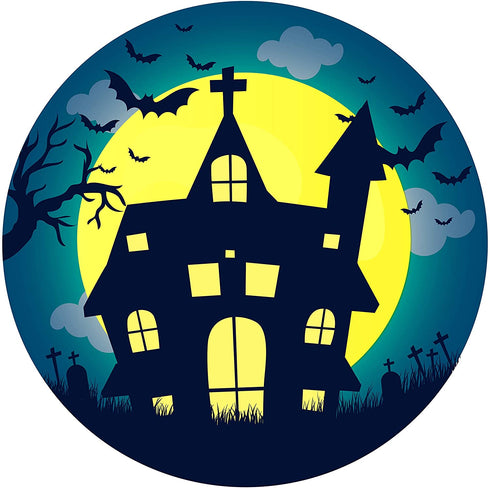 Halloween Magnets Garage Door Decorations, Fall Magnets Haunted House Magnetic Decal for Cars, Fridge, Locker, 5 1/2 Inch