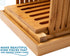 Bamboo Bread Slicer for Homemade Bread Loaf Wooden Bread Cutting Board with Crumble Holder Foldable, Adjustable and Compact Loaf Cutter Thin or Thick Slices