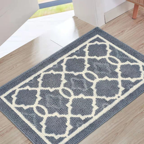 Ymonlia Indoor Door Mat,32" x20Front/Back/Outdoor Mat Rubber Backing,Non-Slip Absorbent Entryway Resist Dirt Rug,Machine Washable Floor Doormats for Home,Entrance,Kitchen