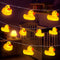 20 LED Children's Room LED String Lights for Holiday Wall Window Tree Decorative Party Yard Garden Kids Bedroom Living Dorm Uses Squeeze Sound Squeaky - Duck