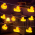 20 LED Children's Room LED String Lights for Holiday Wall Window Tree Decorative Party Yard Garden Kids Bedroom Living Dorm Uses Squeeze Sound Squeaky - Duck