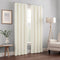 ECLIPSE Kendall Modern Blackout Thermal Rod Pocket Window Curtain for Bedroom or Living Room (1 Panel), 42" x 63", Ivory