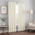 ECLIPSE Kendall Modern Blackout Thermal Rod Pocket Window Curtain for Bedroom or Living Room (1 Panel), 42" x 63", Ivory