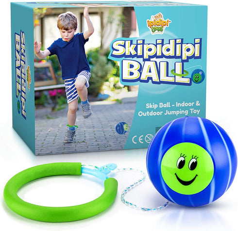 IPIDIPI TOYS Skip It Ankle Toy Retro Skipit Toy Hopper Ball for All Ages - Improve Coordination, Get Exercise The Fun Way - Playground Ball with Adjustable Rope Length for Kids of All Heights