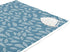 Encasa Homes Ironing Mat/Pad (Large 47 x 28 inch) with 3mm Padding & Silicone Iron Rest for Steam Pressing on Tabletop or Bed - Heat Resistant, Portable, Quilting & Travel Blanket - Big Leaves Blue
