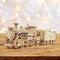 ROKR Model Car Kits Wooden 3D Puzzles Model Building Kits for Adults to Build - Educational Brain Teaser Assembly Model, for Teens & Kids Ages 8-10 (Prime Steam Express/12.1 * 2.7 * 3.3)