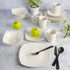 Gibson Home Zen Buffet Dinnerware Set, Service for 4 (16pcs), White (Square)