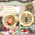 Christmas Window Lights, 120LED 18ft Curtain Fairy String Lights with 10 Santa Claus Ornaments, Christmas Tree Lights for Indoor Outdoor Wedding Party Decorations