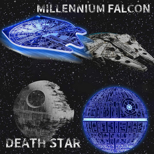 3D Illusion Star Wars Night Light for Kids,4 Pattern with Timing Function Star Wars Toys Gifts Night Lamp for Room Decor,Great Birthday Gifts for Kids Star Wars Fans Boys Girls Men