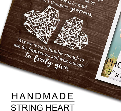 Buecasa Wedding Signs Marriage Prayer Picture Frame 5x7 Inches - Home Wedding Gifts Bedroom Decor for Couples - Marriage gifts for Women Bride to Be
