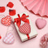 12 Pieces Valentine's Day Buffalo Check Fabric Ornament Valentine's Day Hanging Bauble Ornament Heart-Shaped Ornaments Baubles Decoration for Valentine's Day Wedding Party, 4 Styles