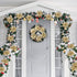jojofuny 12Pcs Christmas Glitter Poinsettia Flowers, Christmas Tree Flower Decorations Artificial Flowers with Stems and Clips for Wedding Party Wreath (Golden)