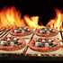 Cook N Home Pizza Grilling Baking Stone, 7.5"x7.5"x0.5" 6 pack, Cream
