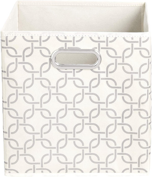 Amazon Basics Collapsible Fabric Storage Cubes with Oval Grommets - 6-Pack, Linked