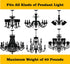 Kocent Heavy Duty Canopy Kit and 6 feet Pendant Light Fixture Chain for Chandelier or Swag Light Fixtures, Maximum Fixture Weight of 50 Pounds ,5 Inches Diameter, Vintage Black (Black1)