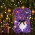 Rose Bear --Over 250+ Flowers on Every Rose Teddy Bear -Gifts for Women Gifts for mom?Anniversary's, Birthdays, Bridal Showers,Valentine's Day,Mothers - Clear Gift Box Included (gray, 10inch) (purple)