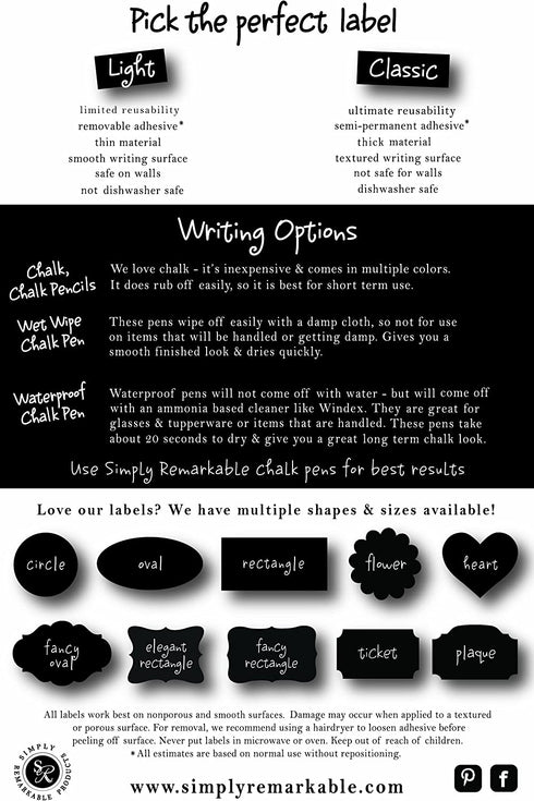 Reusable Personalized Wine Charms 8 Mini Chalkboard Squares on Silver Plated Pendants, Can be Wiped Clean and Reused.