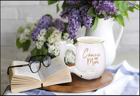 FASHIONCRAFT 82473 Canna Mom Novelty Coffee Mug