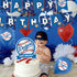 32 Pcs Dodgers Theme Birthday Party Decorations,Party Supply Set for Kids with 1 Happy Birthday Banner Garland , 13 Cupcake Toppers, 18 Balloons for Los Angeles Party Decorations
