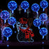 12 Packs LED Balloons Light Up Balloons 15 Inch Clear Glow in the Dark Balloons Globos Bobo Balloons with Rope Lights for Party Wedding Decoration (Blue)