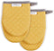 KitchenAid Asteroid Mini Oven Mitt, 5.5"x8", Buttercup 2 Count