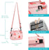 Sunny Bird Small Insulated Lunch Bag Portable Lunch Box Tote for Work and School (Strawberry pink)