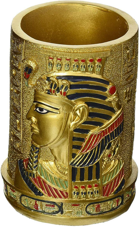 Design Toscano QL1244 Egyptian Pharaoh Pen Vessel,full color