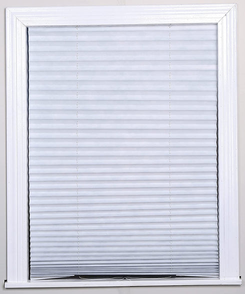 Easy Up & Down Room Darkening Pleated Shade, Temporary Window Blind, Heat & Sun Protection, 36in x 72in (Fits Window Width18-36") , 2-Pack, Operating with Pull Cord , Easy Trimming & Installing