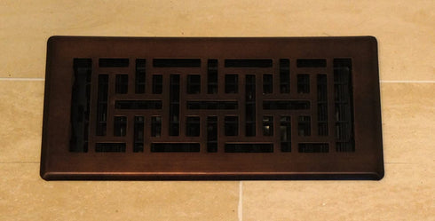 Decor Grates AJH310-RB Oriental Floor Register, 3"x10", Rubbed Bronze