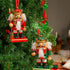 3 otters Christmas Nutcracker Ornaments Set, 2 Set Christmas Nutcrackers Figures Christmas Nutcrackers Soldier King Wooden Christmas Nutcrackers for Festive Christmas Desktop Decor, 6 Inch Tall