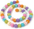 Glaciart One Felt Ball Garland - Fun Party Decorations for Easter, Spring & Birthdays - Home Decor for Living Room, Bedroom, Baby Room - 100% Natural Wool Pom Poms with Cotton String - 9 Ft.