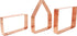 Bake Your Own Small Gingerbread House Kit 3 Piece Copper Christmas Cookie Cutter Set by The Fussy Pup