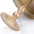 Hotity Set of 3 Cake Stands Round Modern Cake Stand Set Metal Cupcake Dessert Display Stand, Light Gold