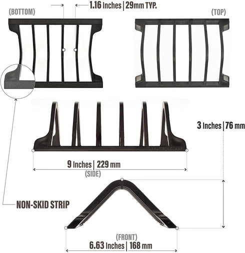 Prosumer's Choice Universal 5 Tablet and Smartphone Charging Organizer Rack/Desktop Stand Holder