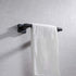 Miyili Matte Black 9-Inch Towel Bar SUS 304 Stainless Steel Hand Towel Holder for Bathroom or Kitchen Wall Mount, A02B23A