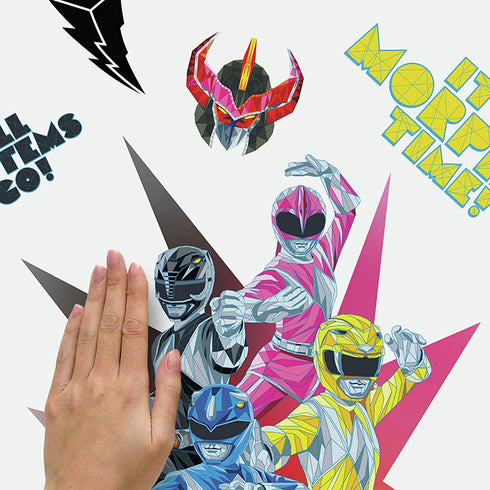 RoomMates RMK4540GM Power Rangers Peel and Stick Giant Wall Decal