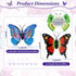3D LED Butterfly Decoration Night Light Sticker Single and Double Wall Light for Garden Backyard Lawn Party Festive Party Nursery Bedroom Living Room (36)