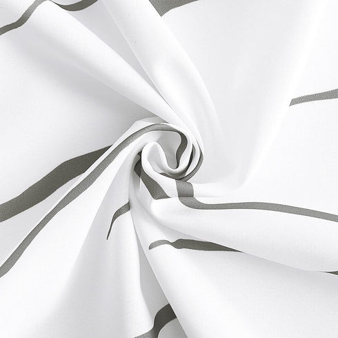 KGORGE Shower Curtains for Bathroom - Waterproof Tree Branches Pattern on White Curtains for Outdoor Swimming Pool Bathtubs Toilet, Grey, 72 x 72 inches Long, Hooks Included