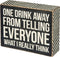 Primitives by Kathy Chevron Trimmed Box Sign, One Drink Away